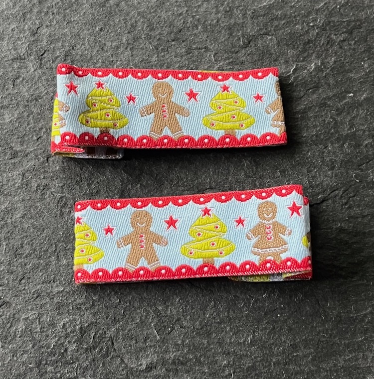 Wowzers Designer Clips - Gingerbread Man - 1 Paar 