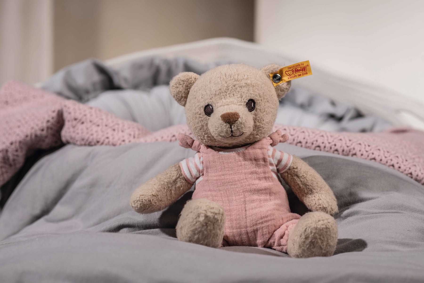gots-nele-teddybaer-242663-18 Steiff GOTS Nela Teddybär in Rosa