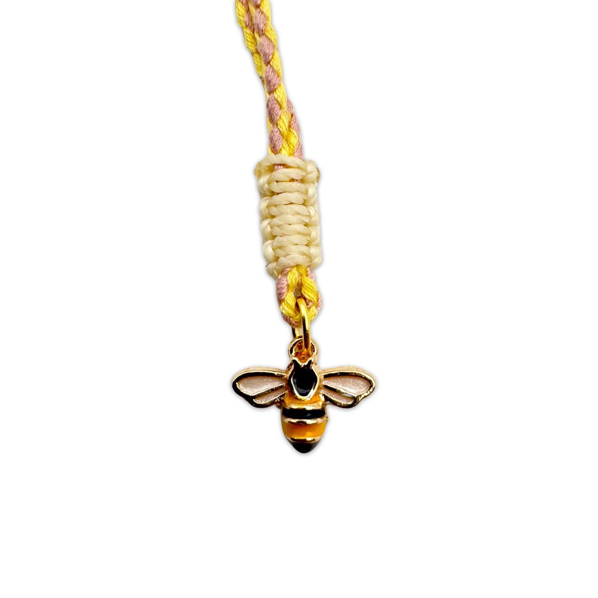 Mo Beads Halskette mit Bienen Anhänger - Gold