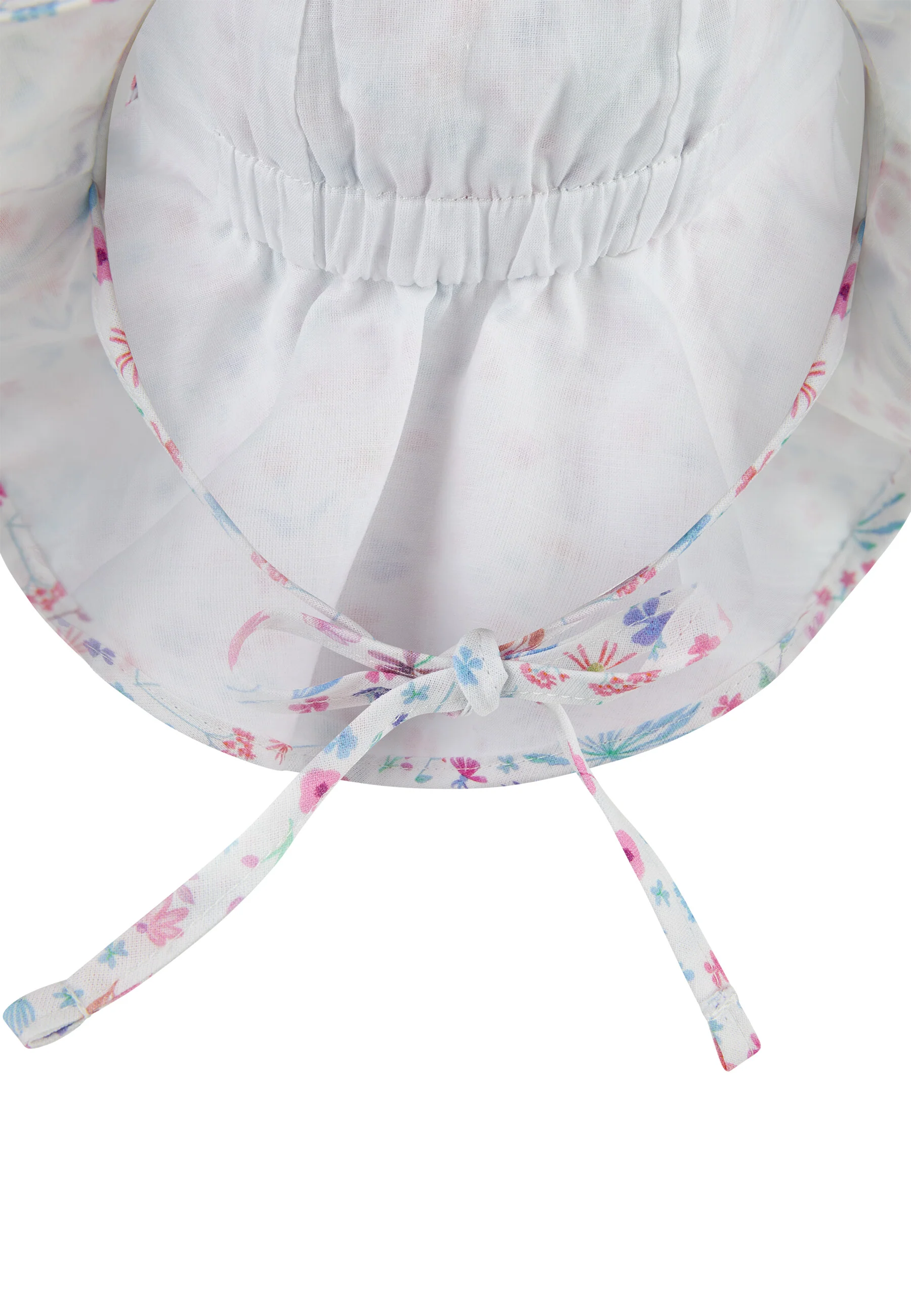 Sterntaler Floral gemusterter Sonnenhut mit Nackenschutz & UV Schutz 50+ 