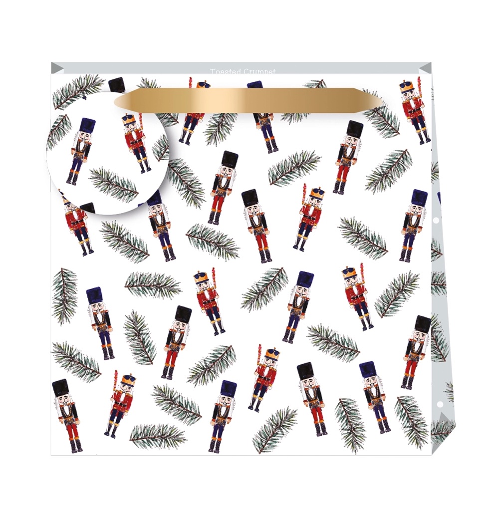 chic mic Geschenktüte M in Weiß Nussknacker - Nutcracker White
