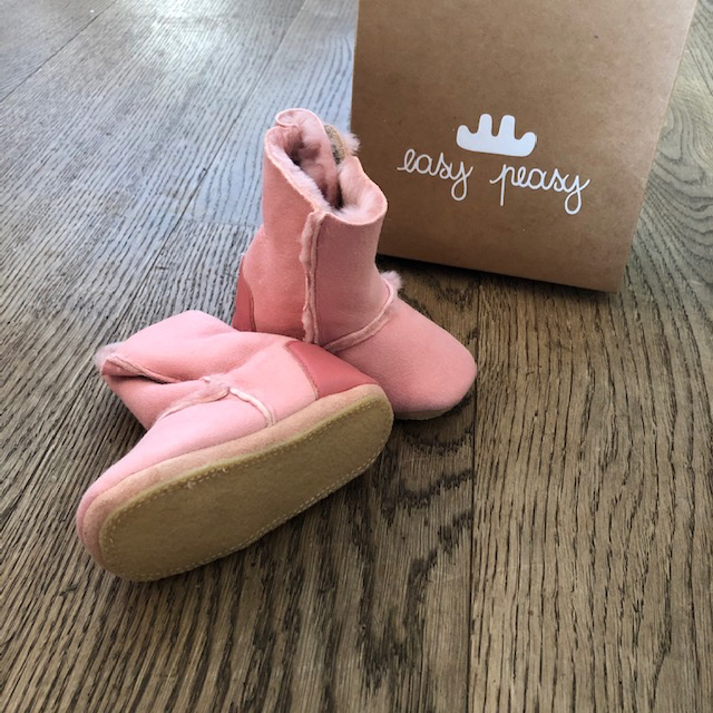 IMG_8130 Easy Peasy Cosybotte Baby Leder Stiefelchen in Rosa - SALE