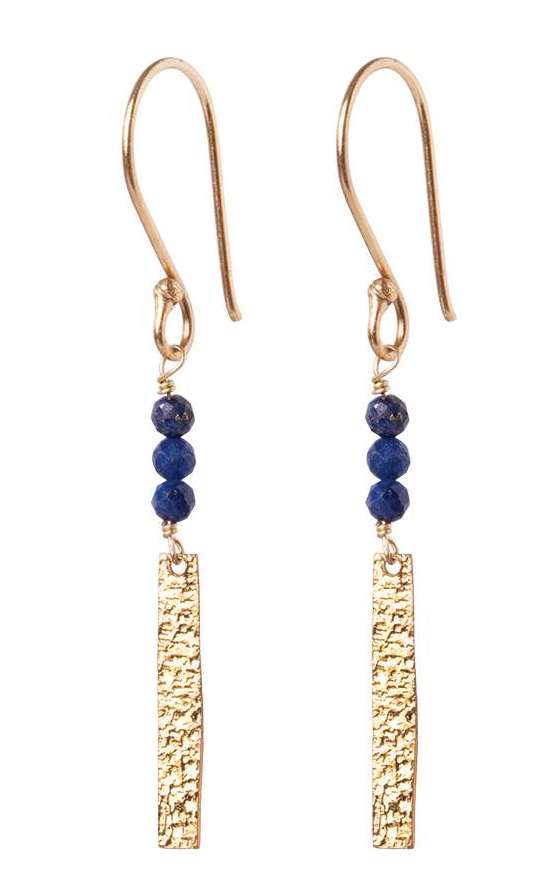 AW31074_Bar-Lapis-Lazuli-Earrings-Gold-Plated_1_A-Beautiful-Story_600x600-2x A Beautiful Story Bar Lapis Lazuli Vergoldete Ohrringe