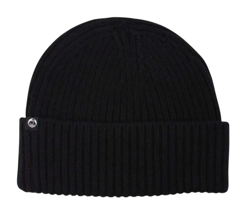 Danefae Merino Beanie in Schwarz - One Size