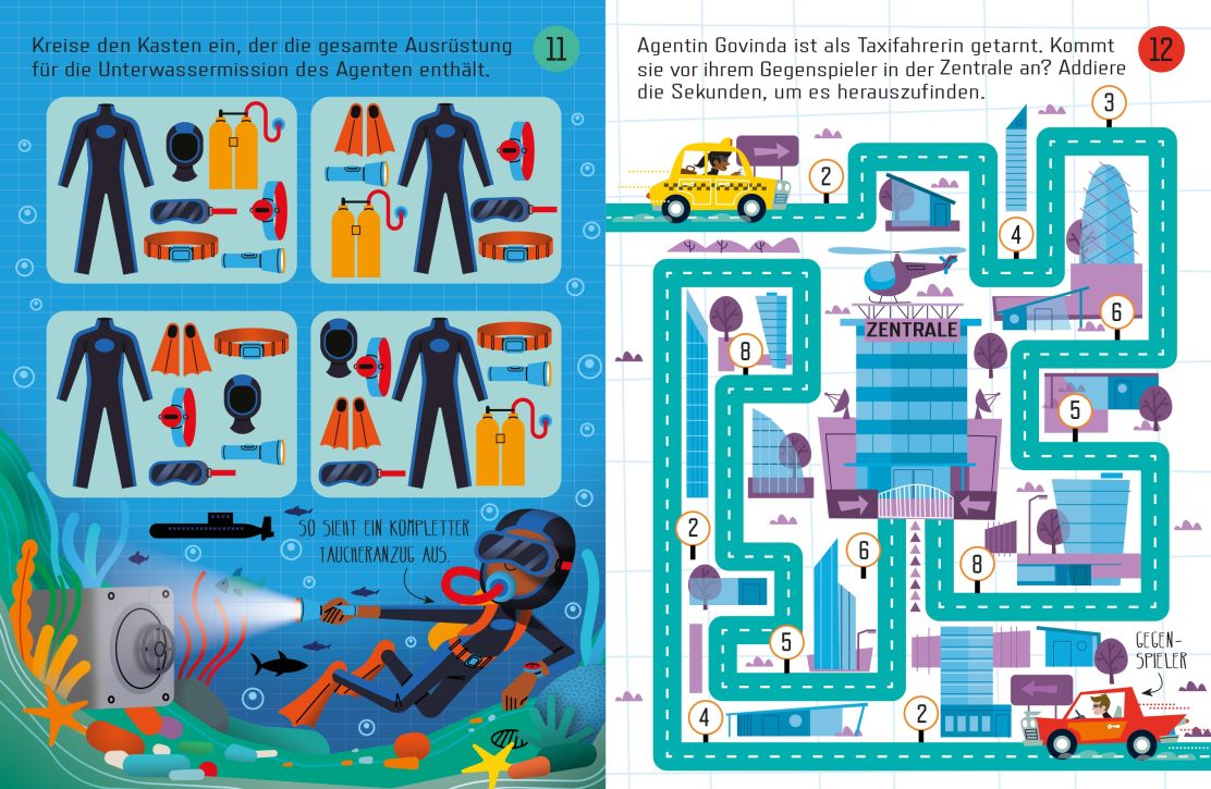 Usborne Minis - Gut Getarnt! Rätsel für Geheimagenten