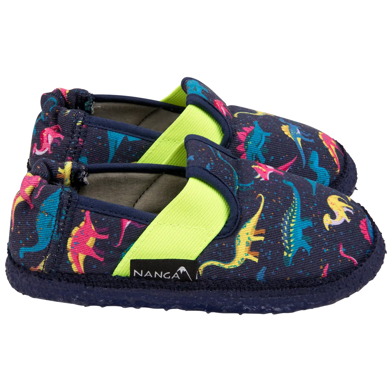 Nanga Hauschuhe - kleine Saurier NEW - Allover Dinos auf Dunkelblau