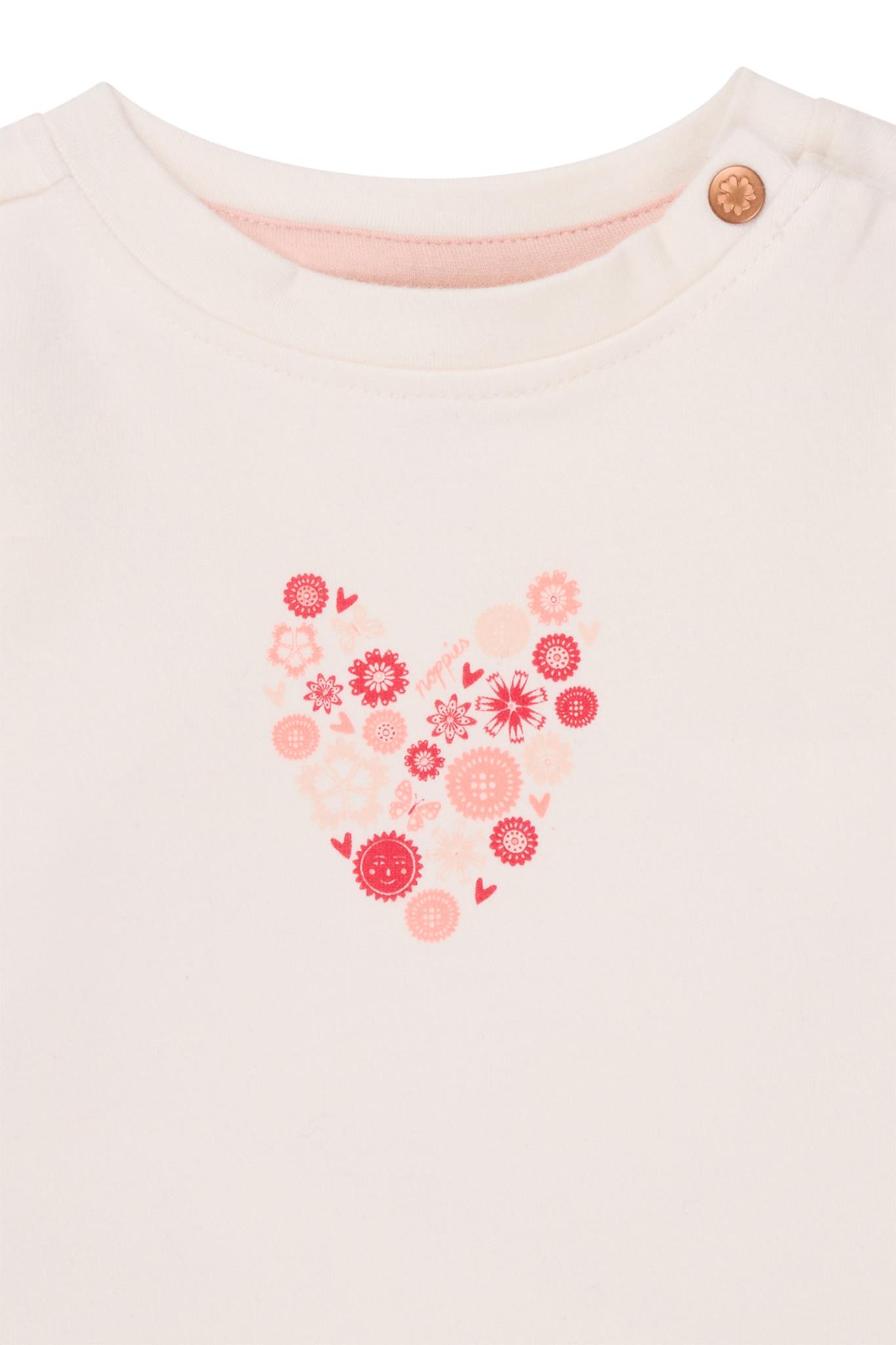 Noppies Langarm Shirt Marlow in wisper white - Herz