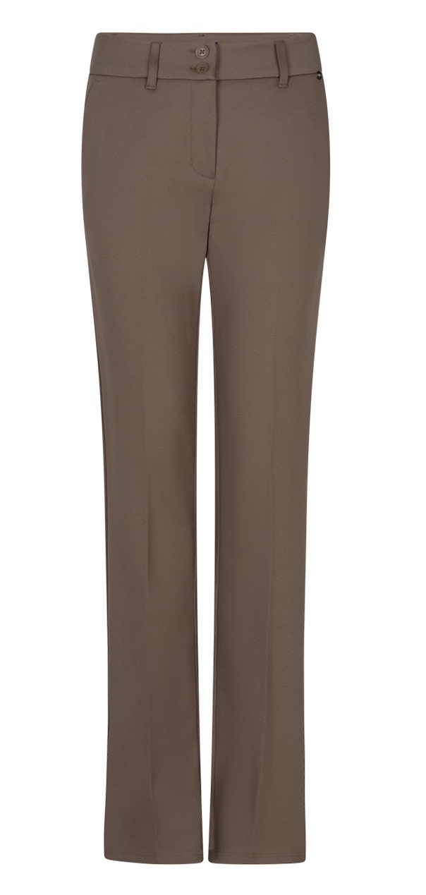 Red Button Bibette Punta Clay Viskose Stretch Chino in Taupe Braun
