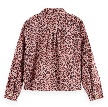 Scotch & Soda Langarm Bluse mit Leo Print - SALE Scotch & Soda Langarm Bluse mit Leo Print - SALE