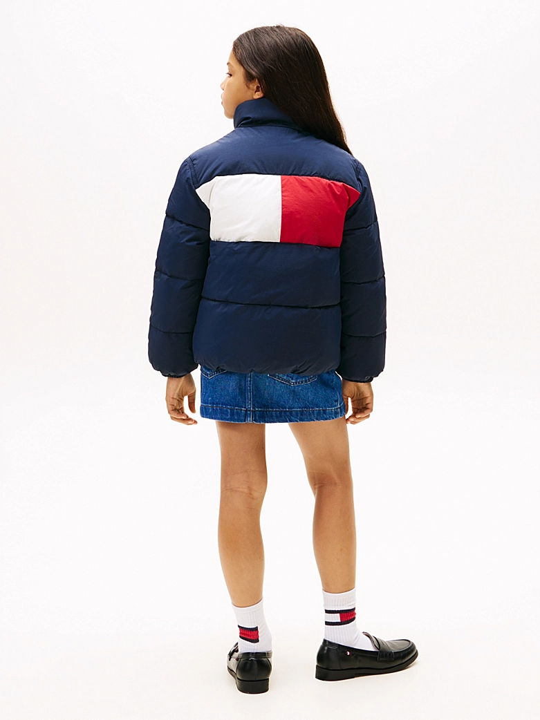 Tommy Hilfiger UNISEX Puffer-Jacke mit Flag-Logo hinten - SALE Tommy Hilfiger UNISEX Puffer-Jacke mit Flag-Logo hinten - SALE