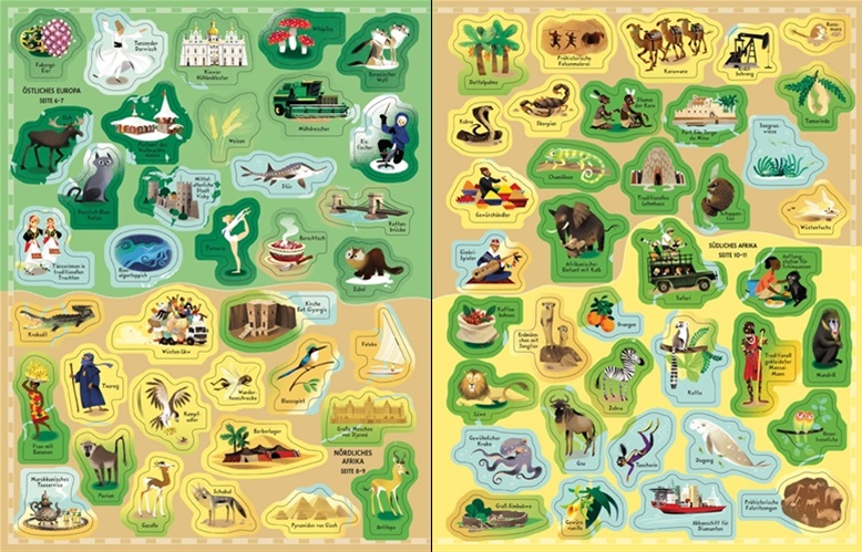 Usborne Mein großer Sticker-Weltatlas