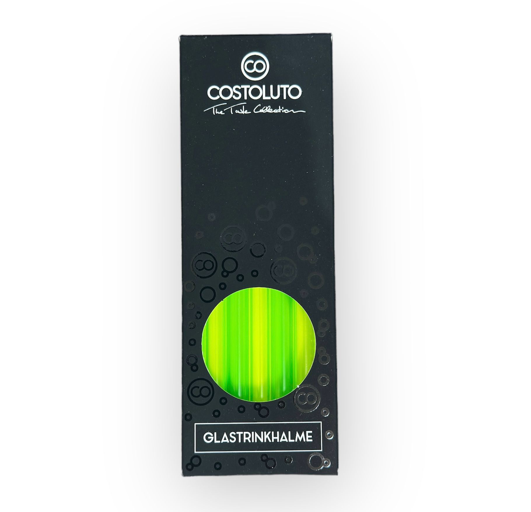 PHOTO-2023-10-23-13-01-37-2 Costoluto Glastrinkhalme Set mit Bürste 15 cm Lang Neon Grün/Gelb- 6 Stück - SALE