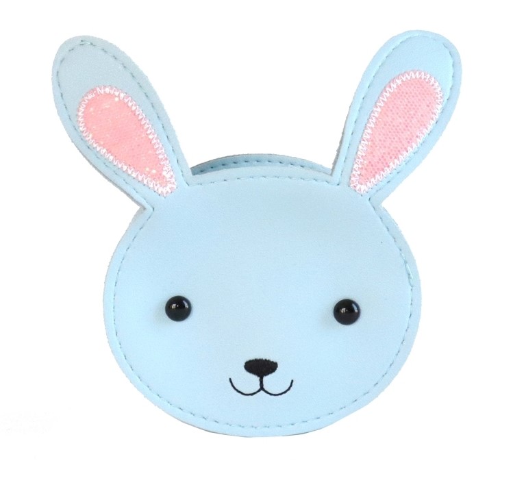 827623-Kindertasche-Hase-blau-1 YUKO.B Umhängetasche Kunstleder Hellblau - Hase