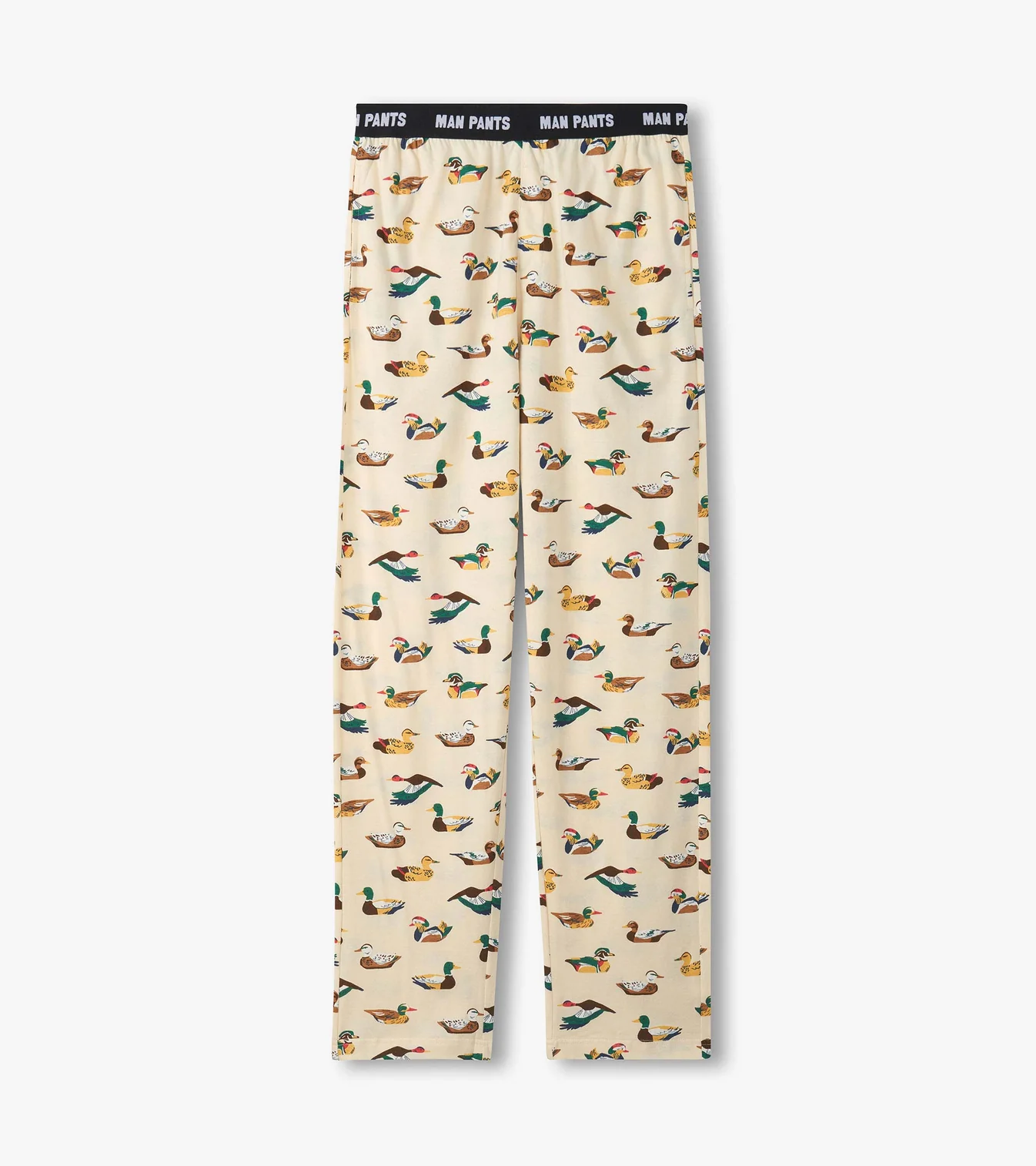 Little Blue House Herren Jersey Pyjama Hose in Creme - Decoy Ducks - Enten Little Blue House Herren Jersey Pyjama Hose in Creme - Decoy Ducks - Enten