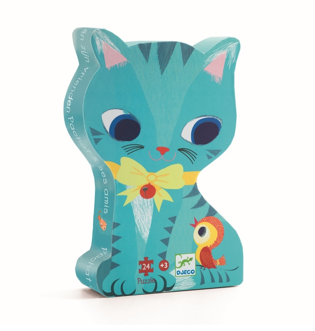 Djeco Formen Puzzle Katze - PACHAT UND IHRE FREUNDE - 24 Teile