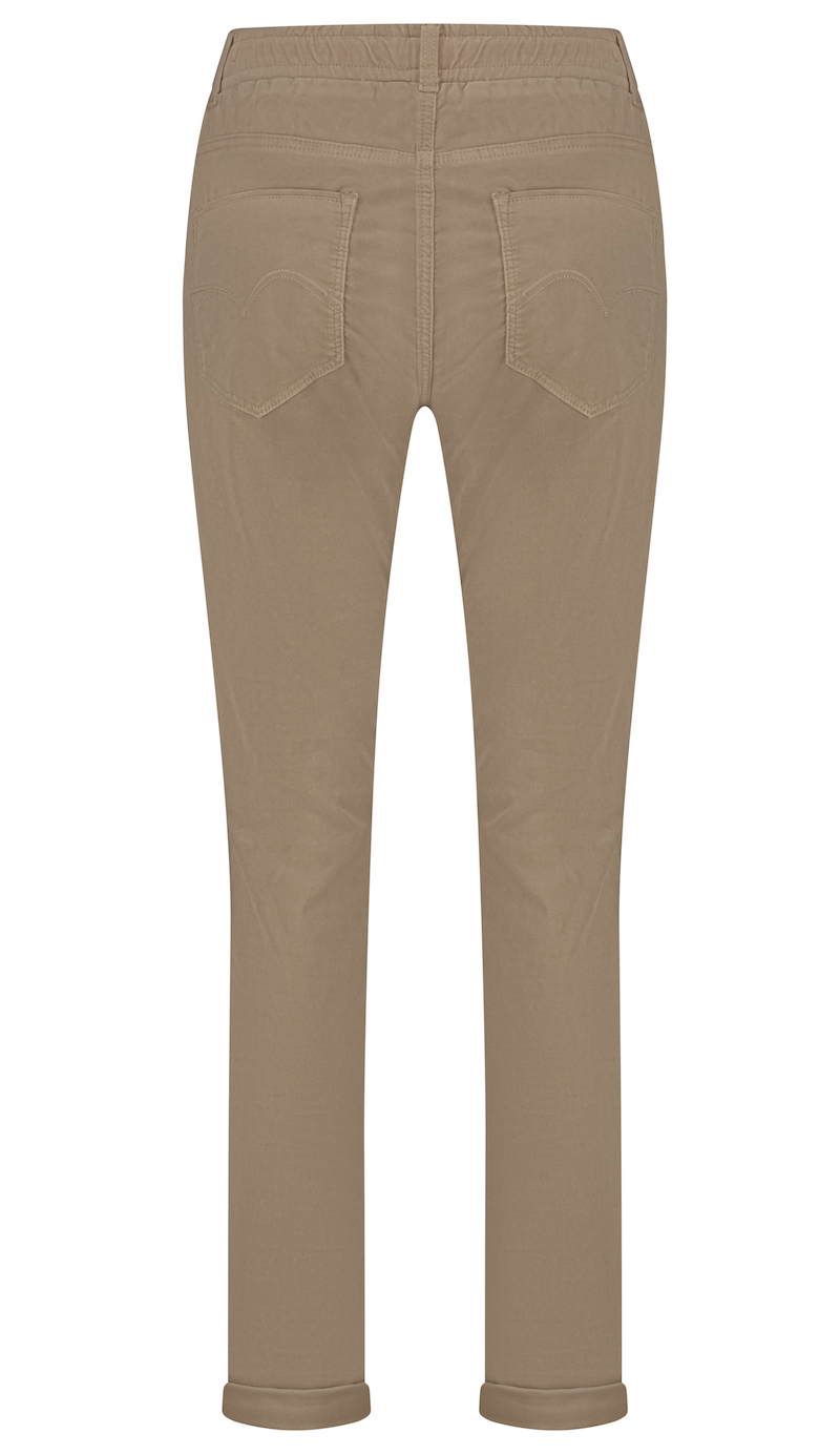 Red Button Tessy Velvet Latte Jeans / Velours Stoffhose in Latte Braun