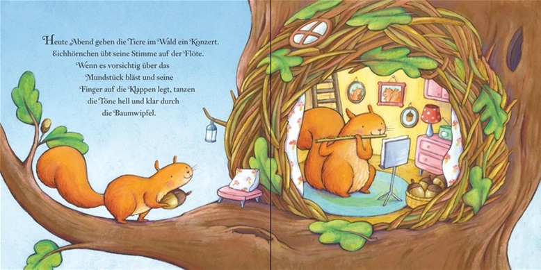 Usborne Geige, Flöte, und Klavier Musikbuch