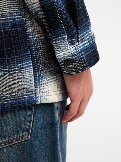 Quiksilver Glenbrook Holzfeller Karohemd Überhemd für Männer in Blau