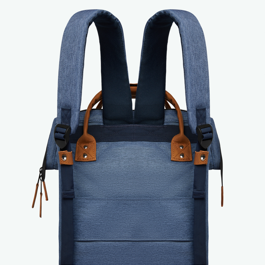 PARIS_LARGE_BACKPACK_ADVENTURER_PARIS_9 Cabaia Rucksack PARIS Large mit Laptop-Fach - Marineblau Meliert