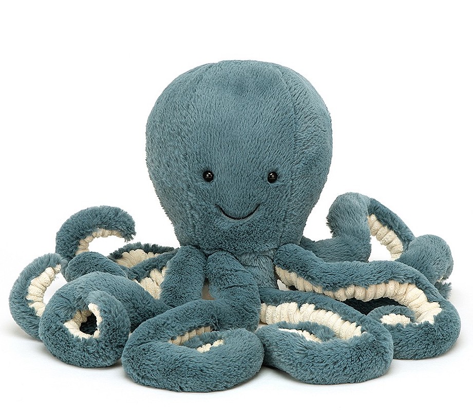 Jellycat Storm Oktopus Little in Blau