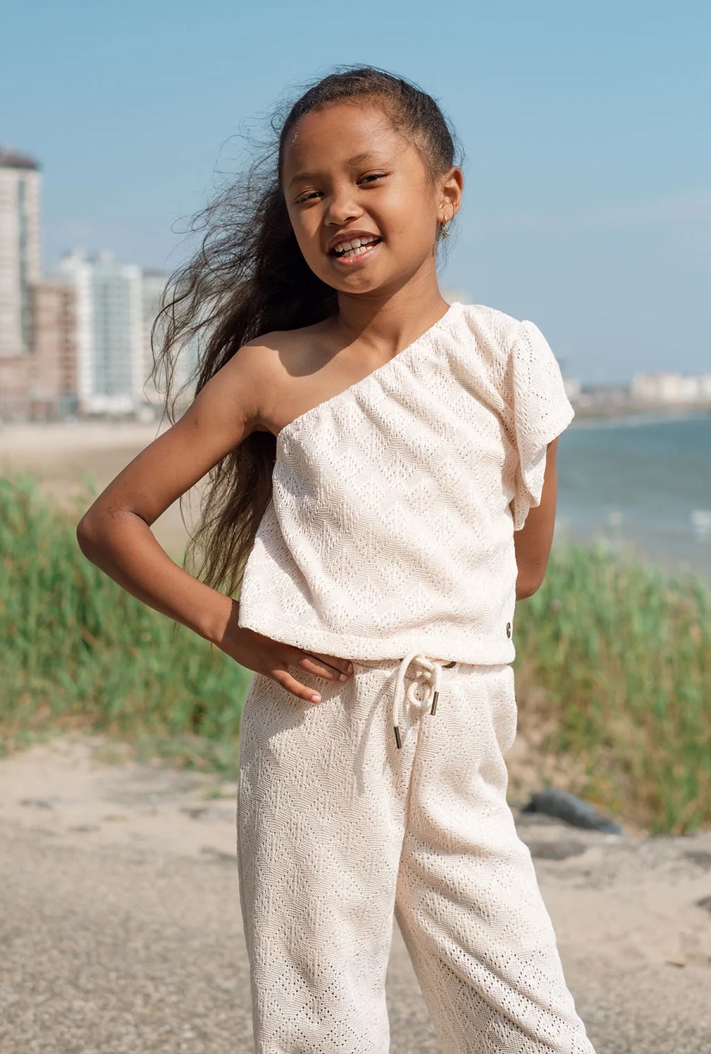 Like Flo Hose mit Boho Stil Häkelarbeit Lochmuster in Creme - SALE Like Flo Hose mit Boho Stil Häkelarbeit Lochmuster in Creme - SALE