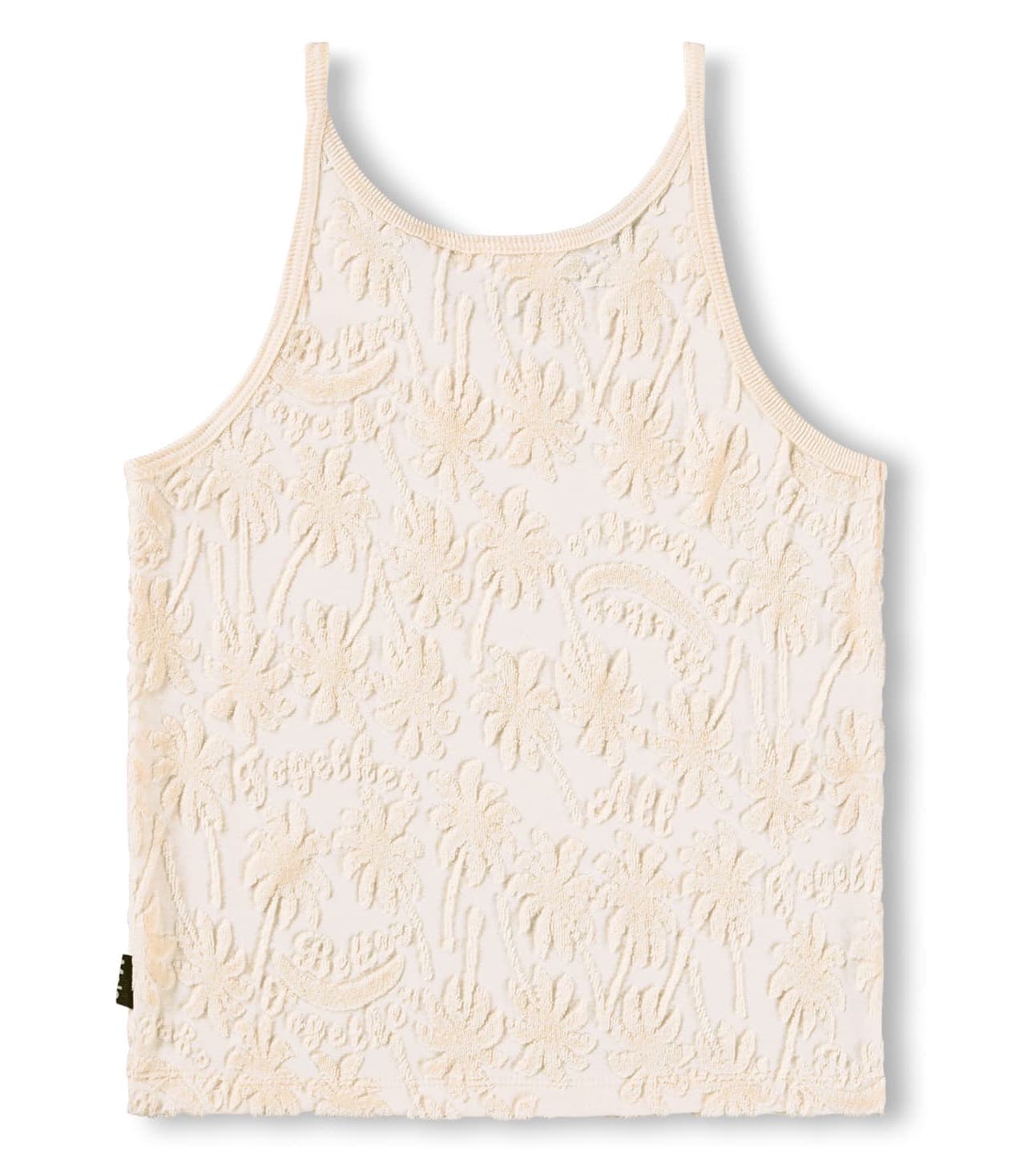 Molo RIZI Palm Frottee Spaghetti Träger Top in Creme mit Palmen Molo RIZI Palm Frottee Spaghetti Träger Top in Creme mit Palmen