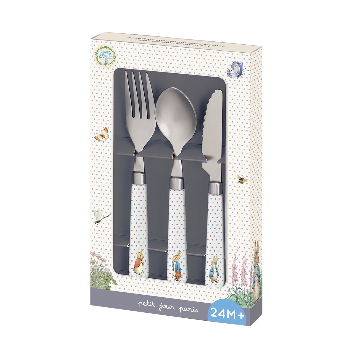 Petit Jour Kinder Besteck - 3-Teiliges Set - Peter Hase