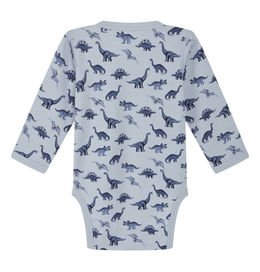 Hust & Claire Baloo Wolle Bambus Body in Cloud Blue - Blau - Dinosaurier Hust & Claire Baloo Wolle Bambus Body in Cloud Blue - Blau - Dinosaurier