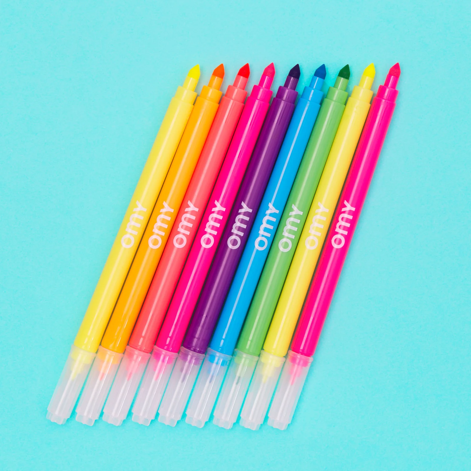 OMY Filzstiften Set - 9 Stück - Neon Stifte OMY Filzstiften Set - 9 Stück - Neon Stifte