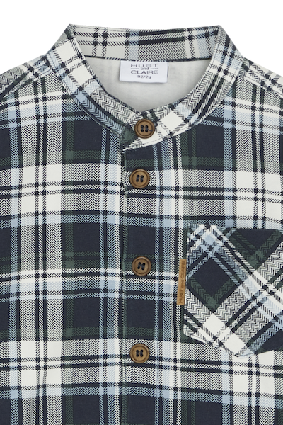 Hust & Claire Rvan Flannel Hemd Holzfeller Karo in Blau & Grün - SALE Hust & Claire Rvan Flannel Hemd Holzfeller Karo in Blau & Grün - SALE