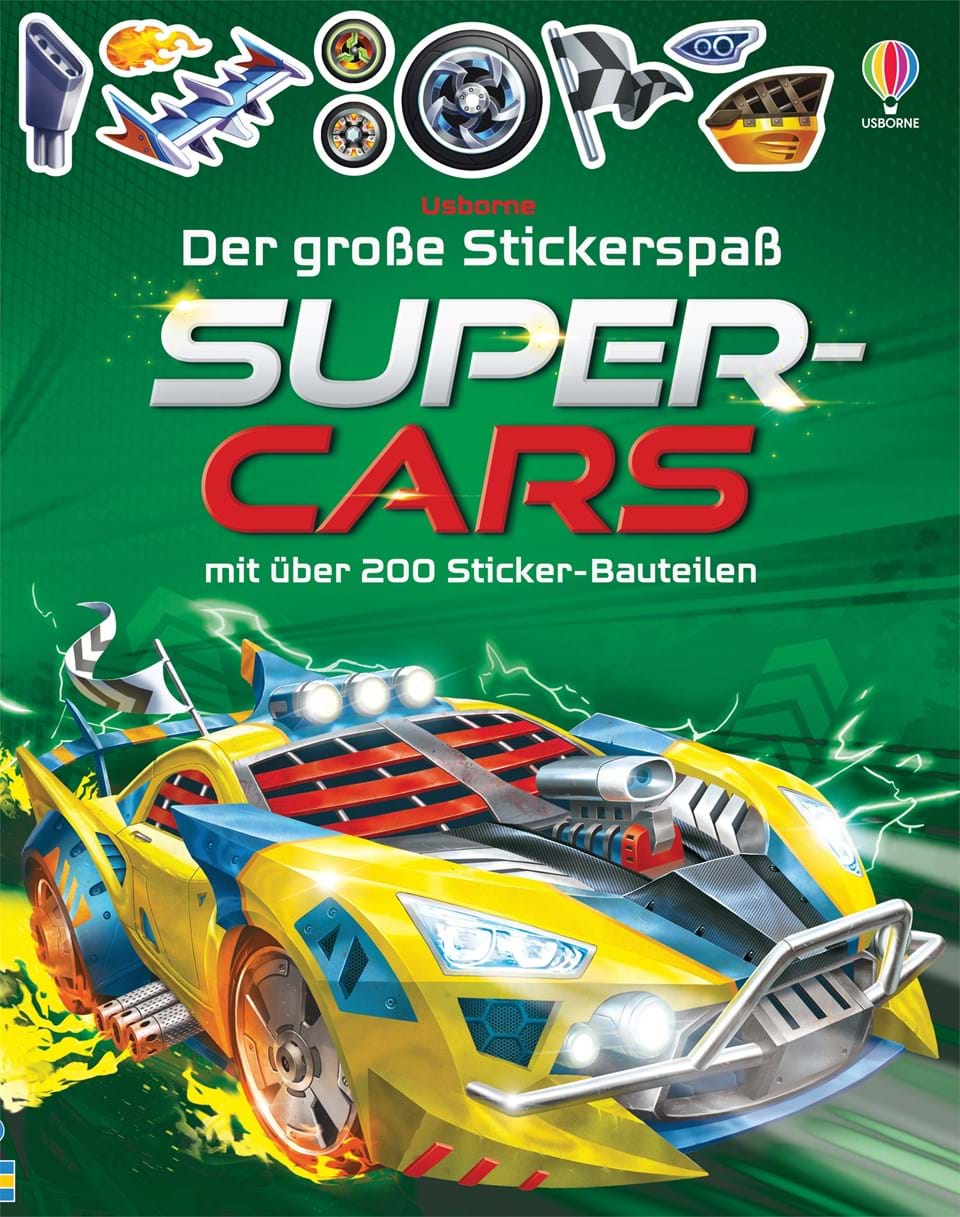 SUpercars Usborne Der große Stickerspaß - Supercars