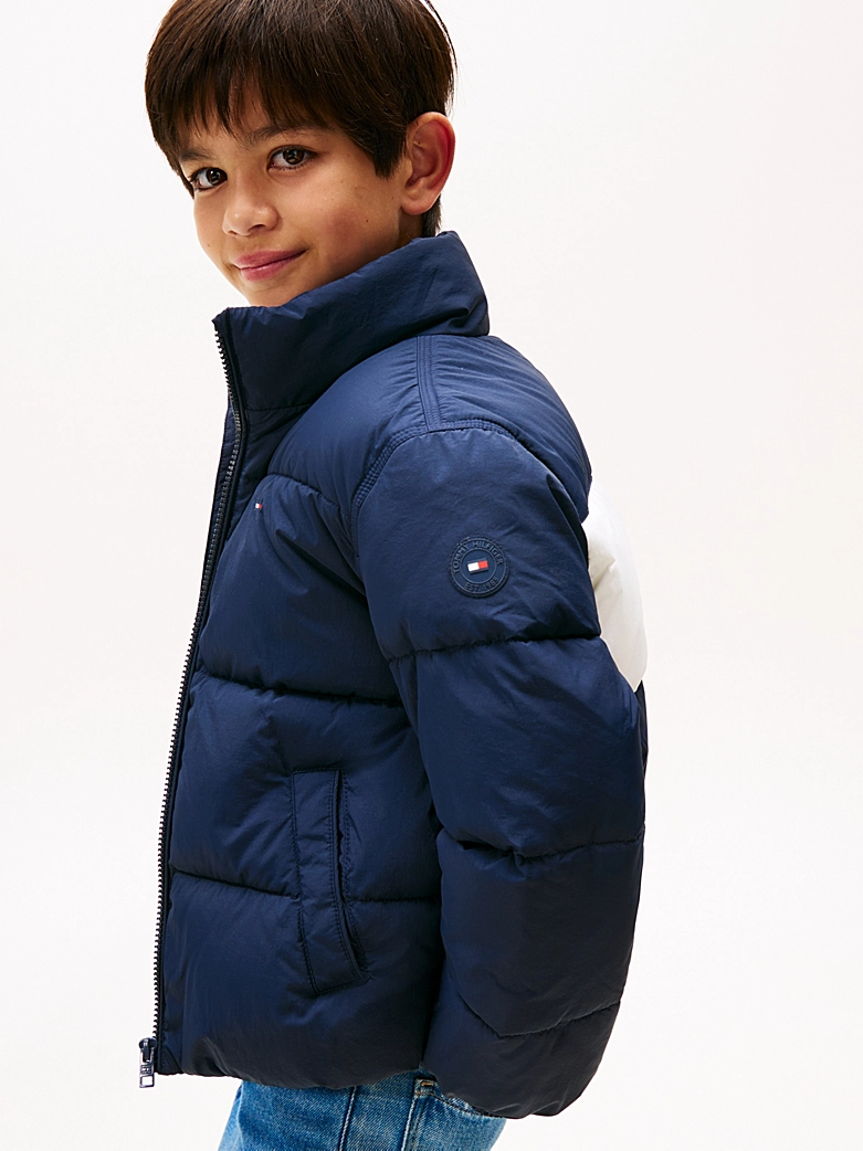 Tommy Hilfiger UNISEX Puffer-Jacke mit Flag-Logo hinten - SALE