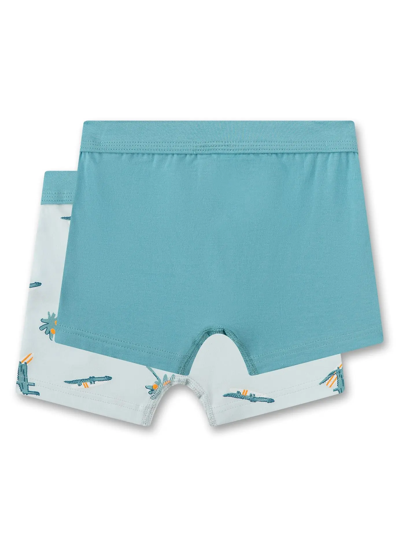 Sanetta Jungs Boxershorts 2er Set - Hellblau & Krokodil Sanetta Jungs Boxershorts 2er Set - Hellblau & Krokodil