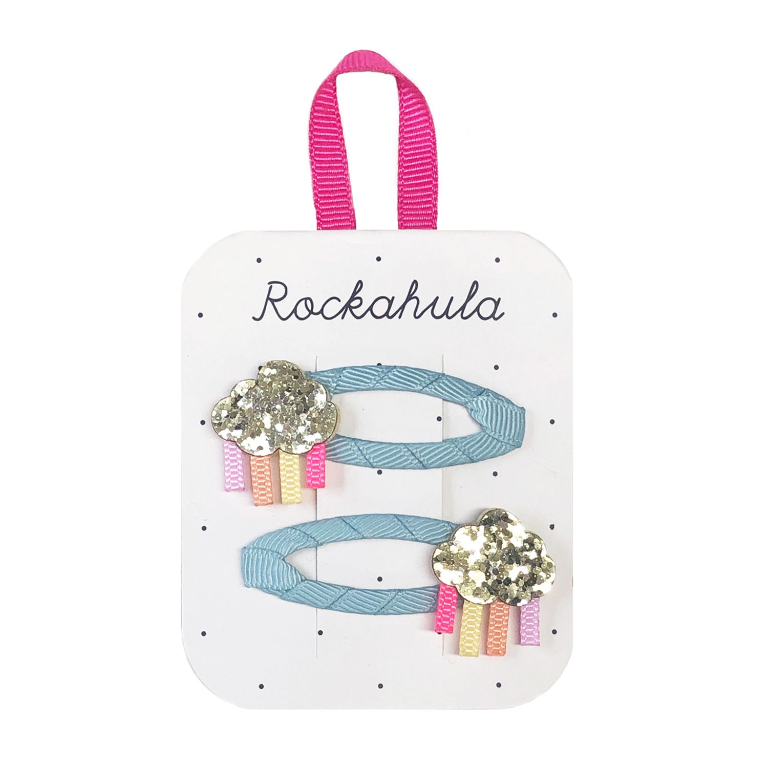 3CY2US5Q Rockahula Rainbow Cloud Haarspangen - Glitzer Regenbogen Wolke - 1 Paar
