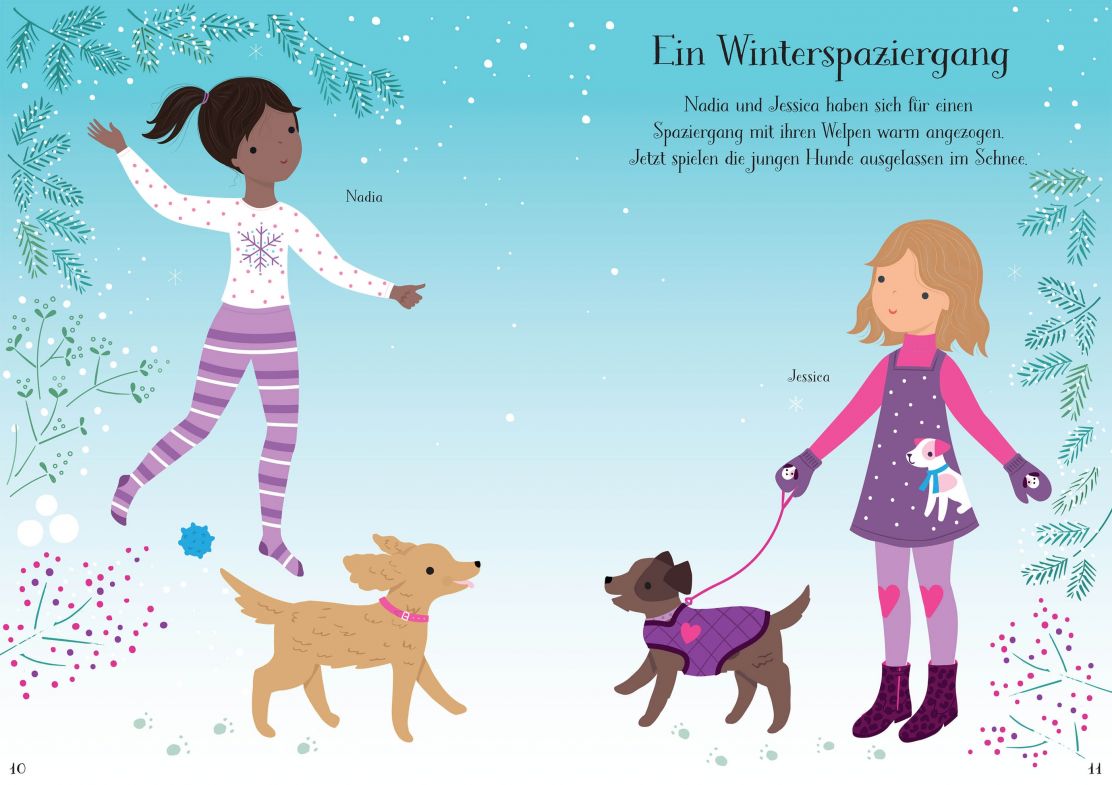 Usborne Mein erstes Anziehpuppen-Stickerbuch: Hannahs liebste Haustiere