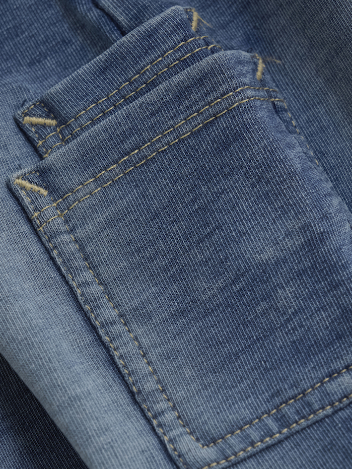 Minymo Baby Sweathose denim mit Taschen in blau