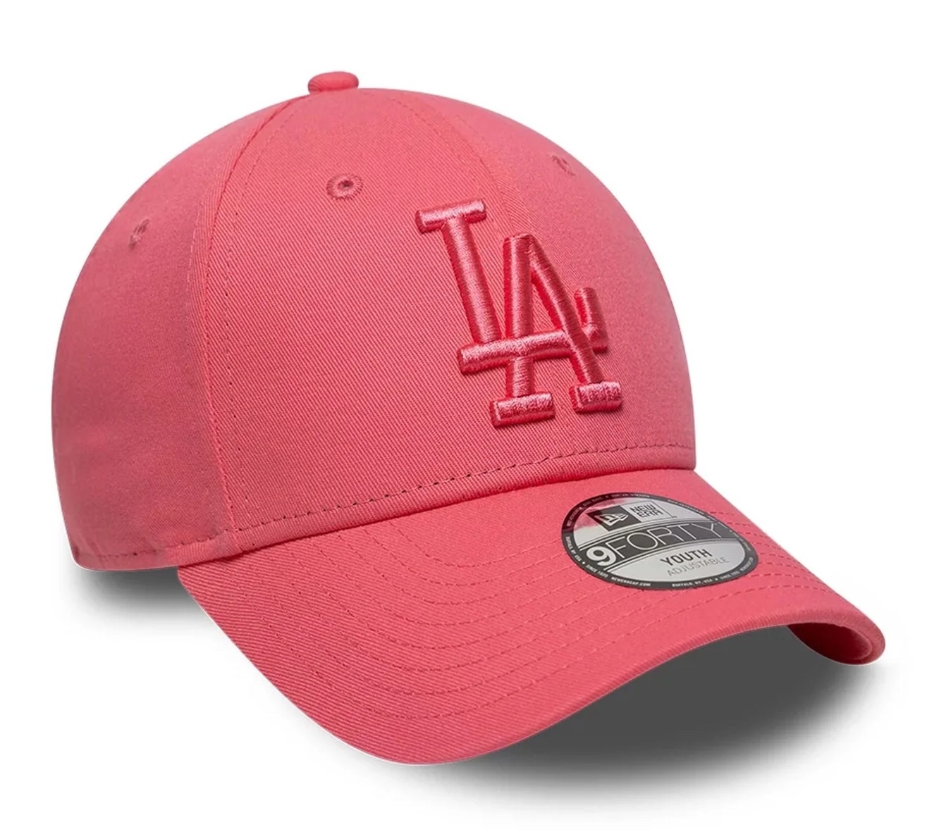 New Era Cap Coral Pink MLB League Essential LA Dodgers 9FORTY Cap - Coral New Era Cap Coral Pink MLB League Essential LA Dodgers 9FORTY Cap - Coral