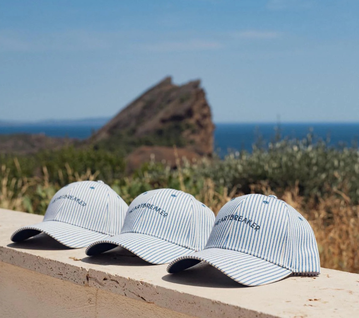 Chamaye Cap für Damen Herren und Kind - Marineblau Gestreift - HEARTBREAKER Chamaye Cap für Damen Herren und Kind - Marineblau Gestreift - HEARTBREAKER
