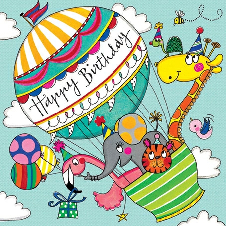 Edition Gollong Geburtstagskarte - Puzzle - Happy Birthday Heißluftballon