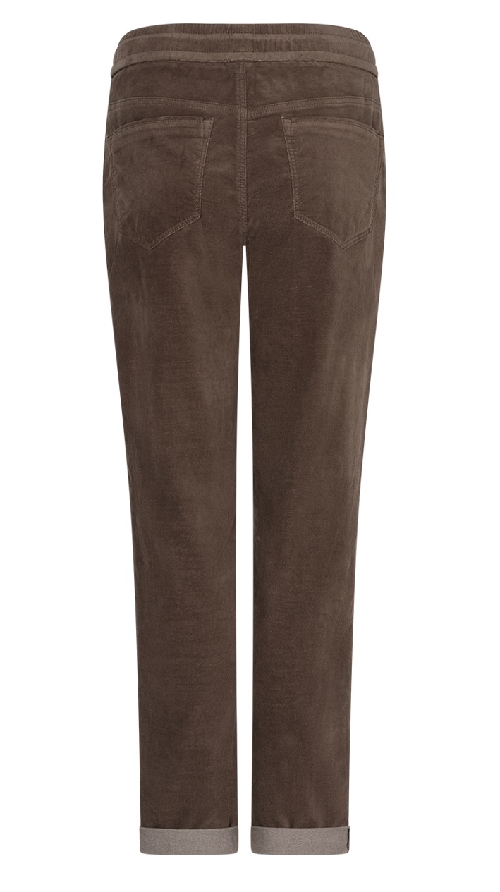 Red Button Stella Velvet Velours Hose in Clay Taupe
