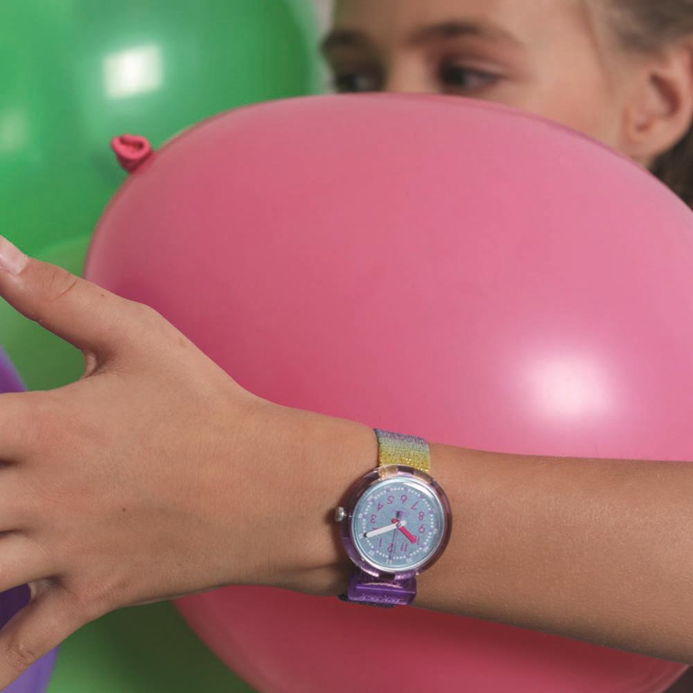 Flik Flak Uhr Kinderuhr - SHINE IN RAINBOW - Regenbogen Glitzer