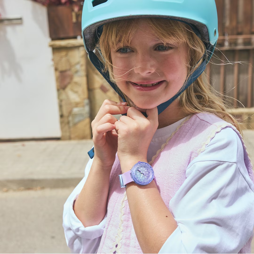 Flik Flak Kinderuhr Fuze in Purple - Lila Flieder Farbverlauf Flik Flak Kinderuhr Fuze in Purple - Lila Flieder Farbverlauf