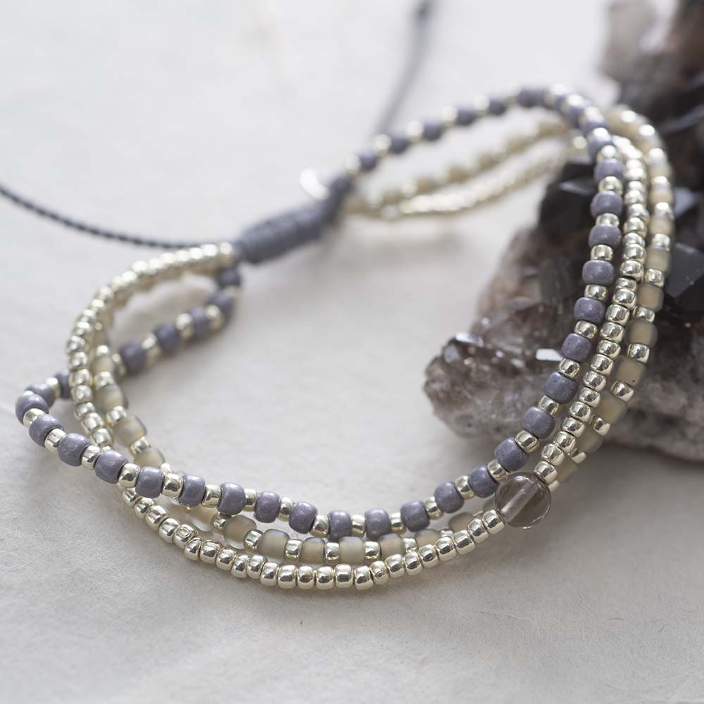 A Beautiful Story Loyal Rauchquarz Silber Armband