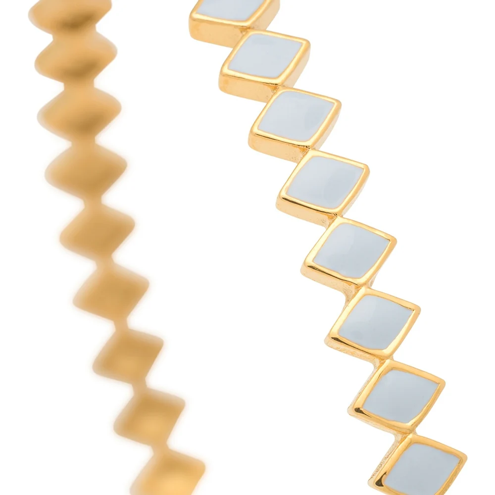 LuLu Armreif - Confetti Bangle Gold - Skyride Blue LuLu Armreif - Confetti Bangle Gold - Skyride Blue