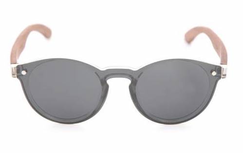 C3 Sonnenbrille Cancun Polarized - Grau mit Holzbügel