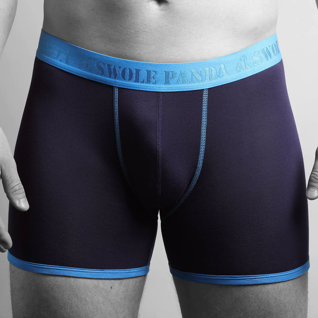 underwear-bamboo-boxers-navy-blue-band-1_8a1bf26e-5641-4f9c-a23d-d24bed883433_1800x1800 Swole Panda Bambus Herren Unterwäsche - Boxer Short Set - Navy & Jockey