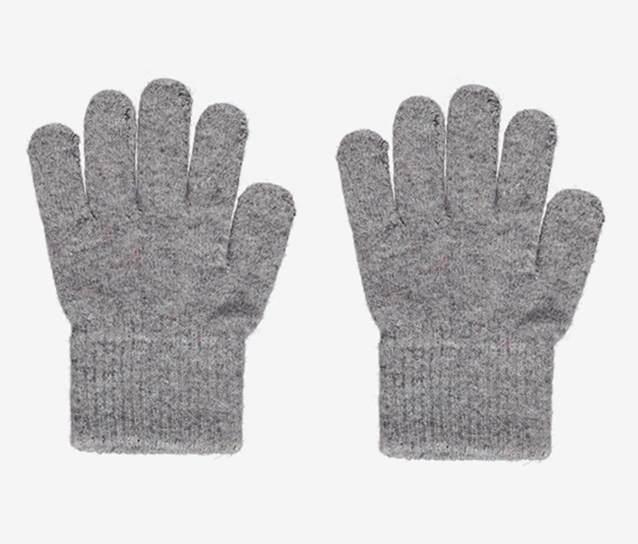 3941_160_A CeLaVi Fingerhandschuhe mit Magic Stretch - Wollmischung- Grau