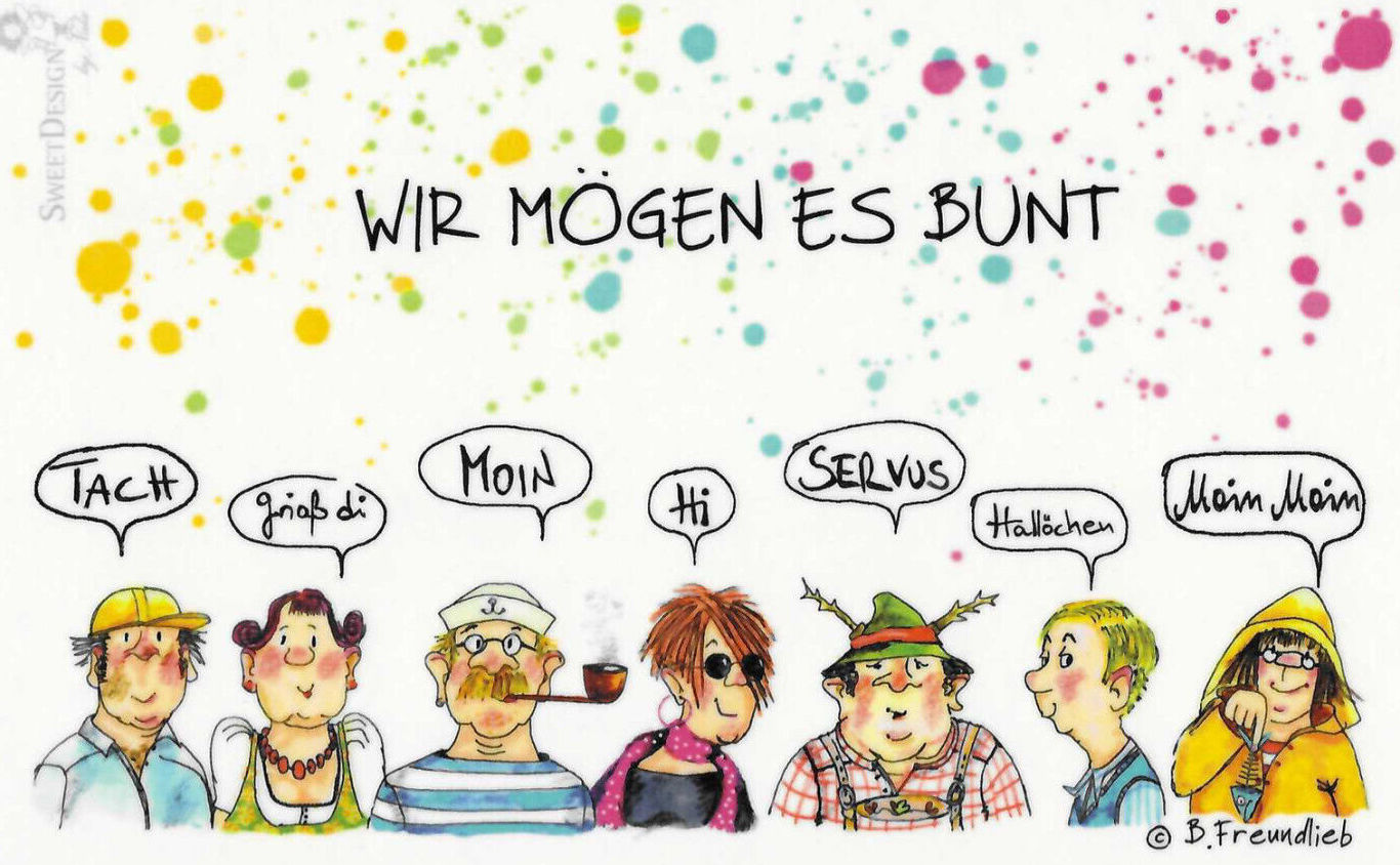bunt Sweet Design Frühstücksbrettchen - Wir mögen es BUNT