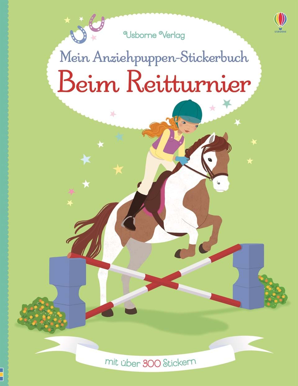 USBORNE-STICKERBUCH-BEIM-REITTURNIER Usborne Anziehpuppen-Stickerbuch auf dem Reitturnier
