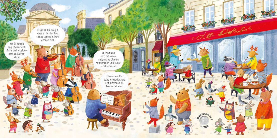 Usborne Mein Klassik-Klangbuch: Das Tierorchester spielt Chopin Usborne Mein Klassik-Klangbuch: Das Tierorchester spielt Chopin